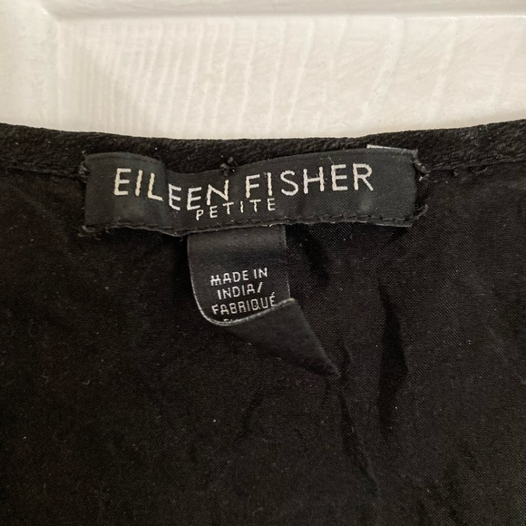 Eileen fisher silk sequin top petite small/medium - Picture 2 of 3